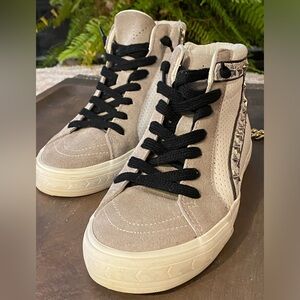 Vintage Havana Gray/White High-Top Sneakers